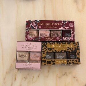 New Nails Inc Nail Polish - Fashion Focus, All About The Aesthetic, Runway Ready